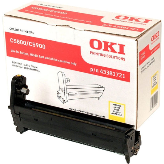 Tamburo OKI C5800 C5900 C5550MFP - Originale - Giallo - 43381721 da 20.000 Pagine A4