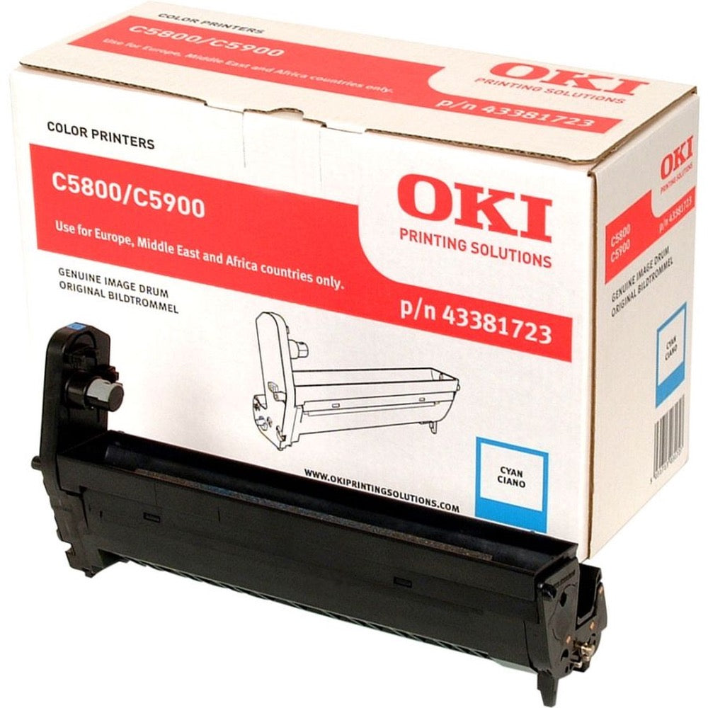 Tamburo OKI C5800 C5900 C5550MFP - Originale - Ciano - 43381723 da 20.000 Pagine A4