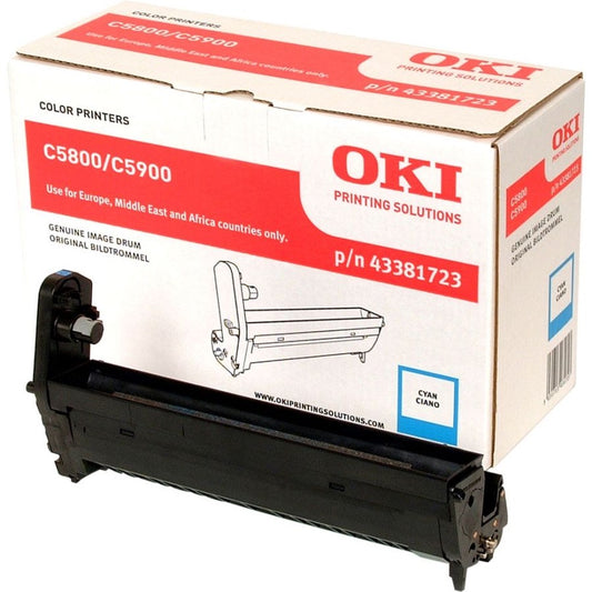 Tamburo OKI C5800 C5900 C5550MFP - Originale - Ciano - 43381723 da 20.000 Pagine A4