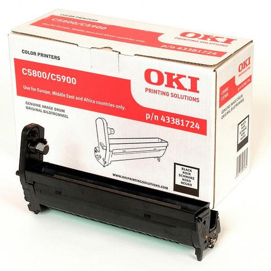 Tamburo OKI C5800 C5900 C5550MFP - Originale - Nero - 43381724 da 20.000 Pagine A4