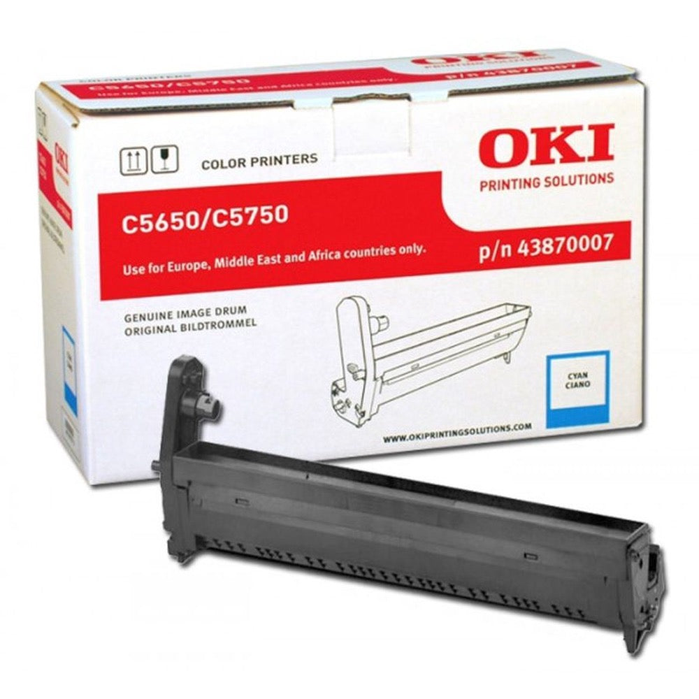OKI C5650 C5750 Drum - Original - Cyan - 43870007 20,000 A4 Pages