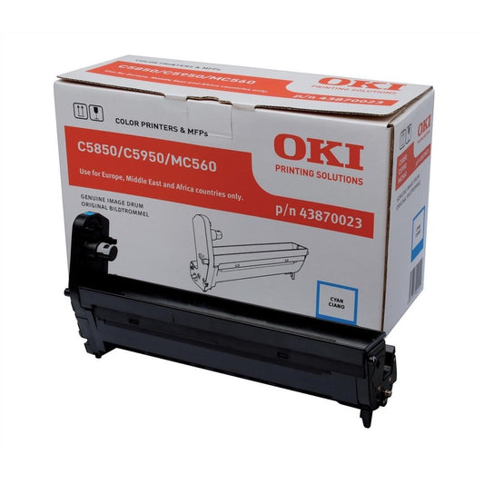 Tamburo OKI C5850 C5950 MC560 - Originale - Ciano - 43870023 da 20.000 Pagine A4