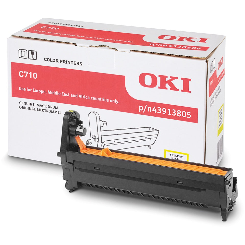 OKI C710 Drum - Original - Yellow - 43913805 15,000 A4 Pages