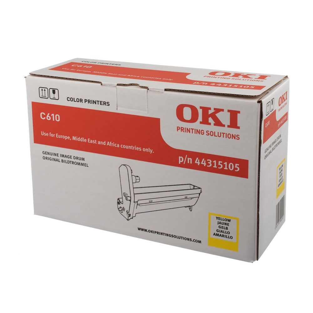 OKI C610 Drum - Original - Yellow - 44315105 20,000 A4 Pages