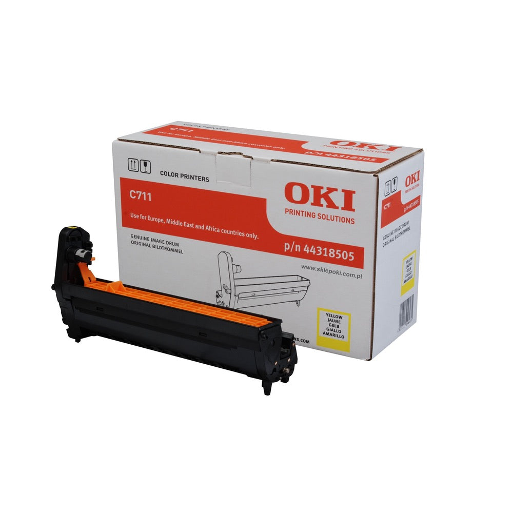Tamburo OKI C711 C711WT - Originale - Giallo - 44318505 da 20.000 Pagine A4