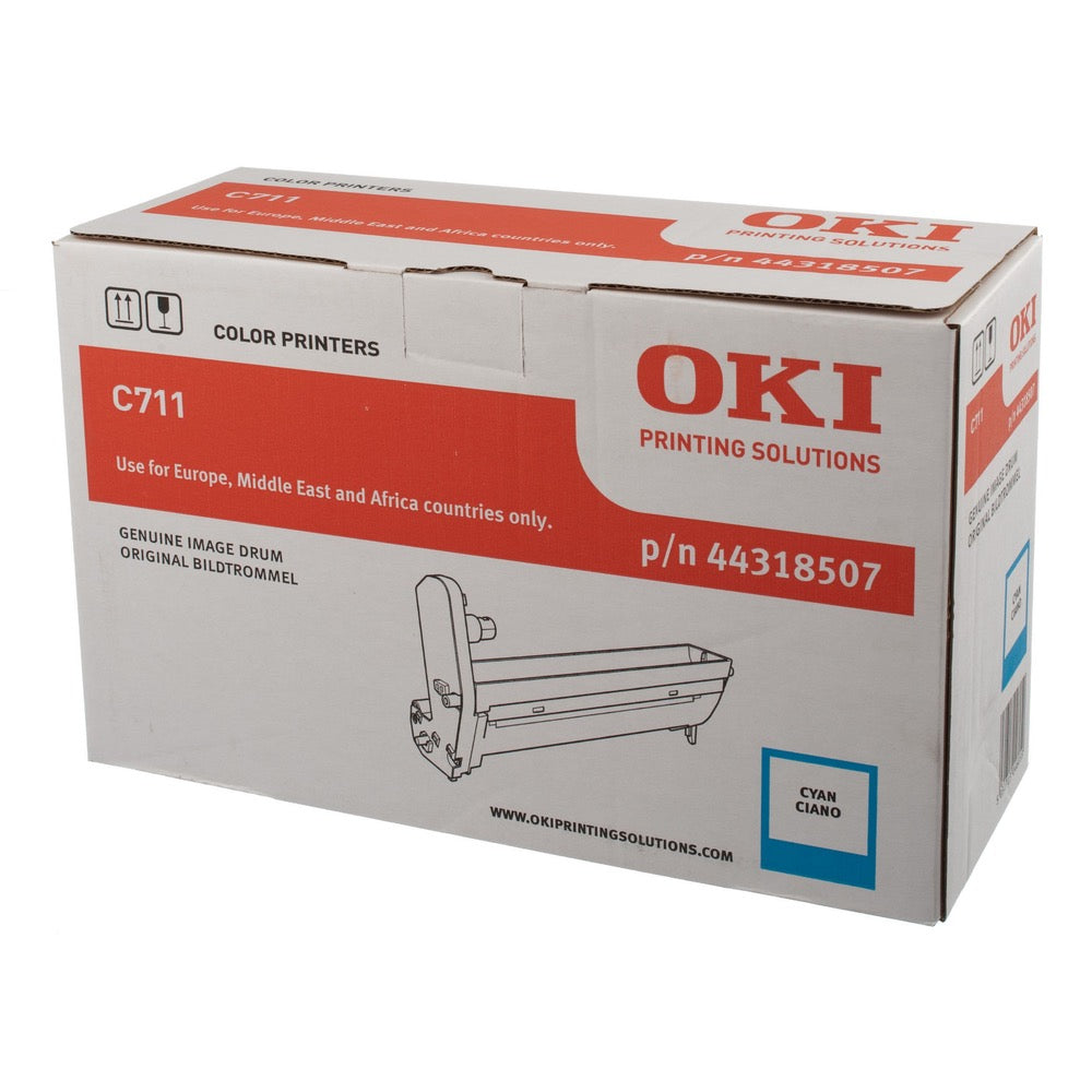 OKI C711 C711WT Drum - Original - Cyan - 44318507 20,000 A4 Pages