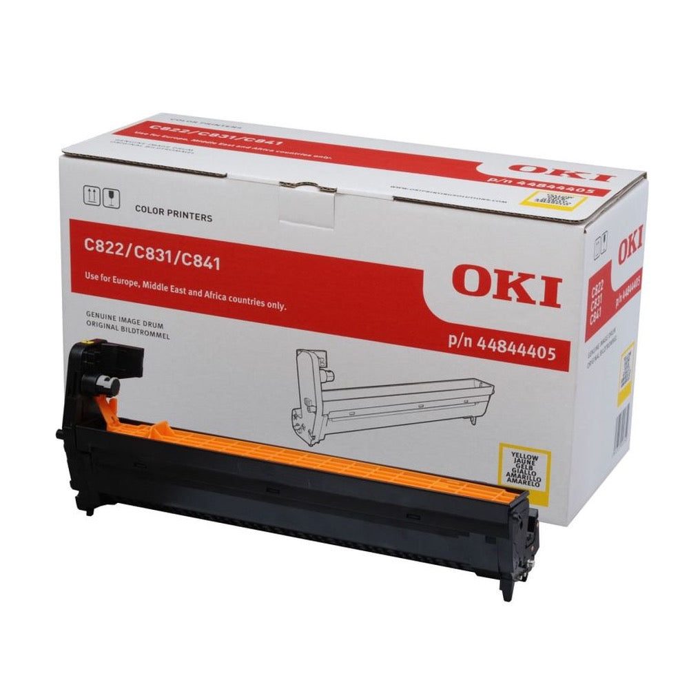 OKI C822 C831 C841 Drum - Original - Yellow - 44844405 30,000 A4 Pages