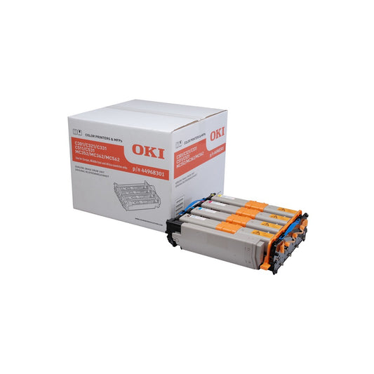 Tamburo OKI C301 C321 C511 C332 C531 MC332 MC342 MC352 MC362 MC363 MC562 - Originale - 4 Colori - 44968301 da 20.000 Pagine A4