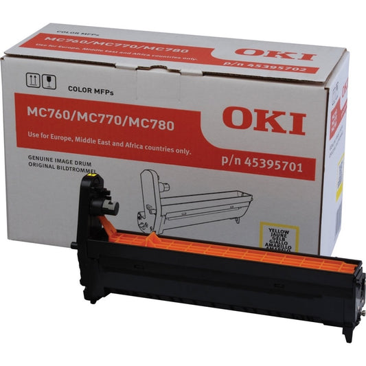 OKI MC760 MC770 MC780 Drum - Original - Yellow - 45395701 30,000 A4 Pages
