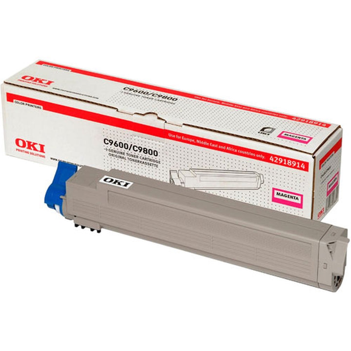 Toner OKI C9600 C9650 C9800 C9850 - Originale - Magenta - 42918914 da 15.000 Pagine A4