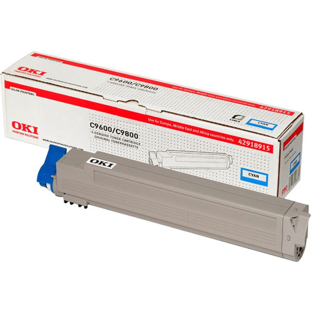 Toner OKI C9600 C9650 C9800 C9850 - Originale - Ciano - 42918915 da 15.000 Pagine A4