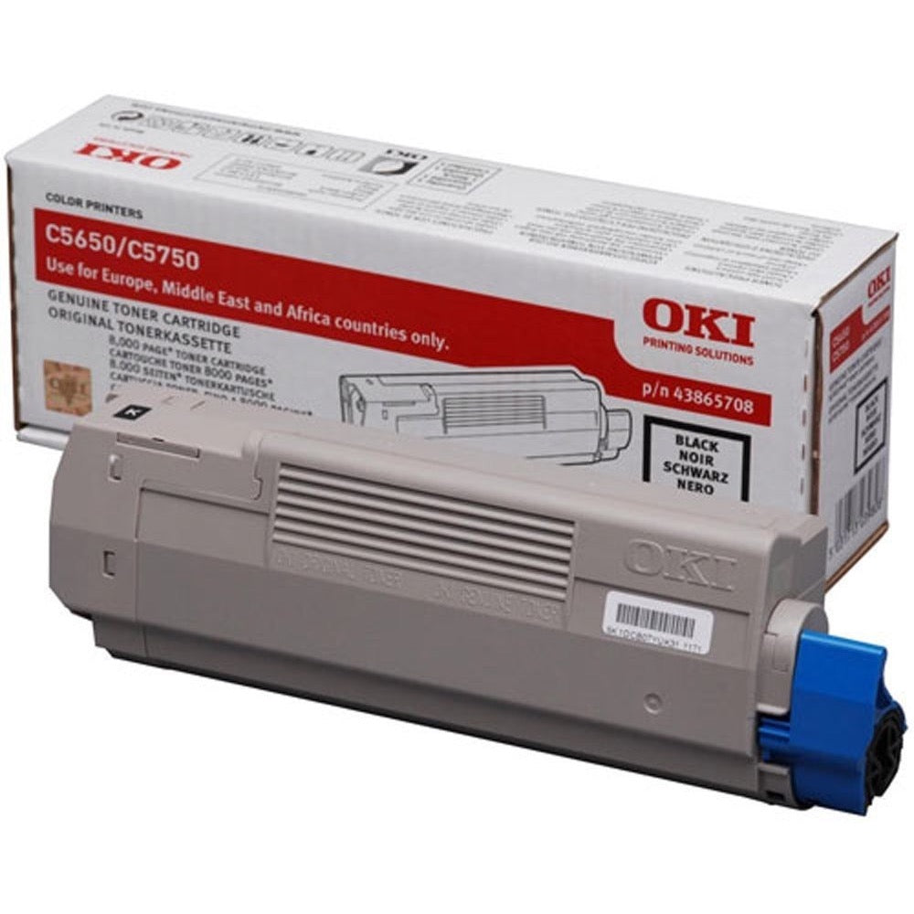 OKI C5650 C5750 Toner - Original - Black - 43865708 from 8,000 A4 pages