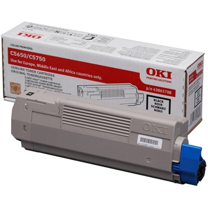 Toner OKI C5650 C5750 - Originale - Nero - 43865708 da 8.000 Pagine A4