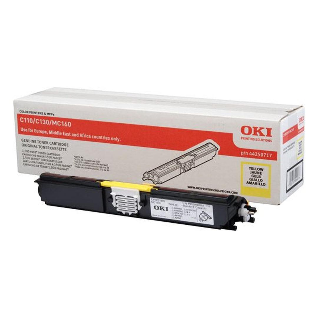 Toner OKI C110 130 MC160 - Originale - Giallo - 44250721 da 2.500 Pagine A4