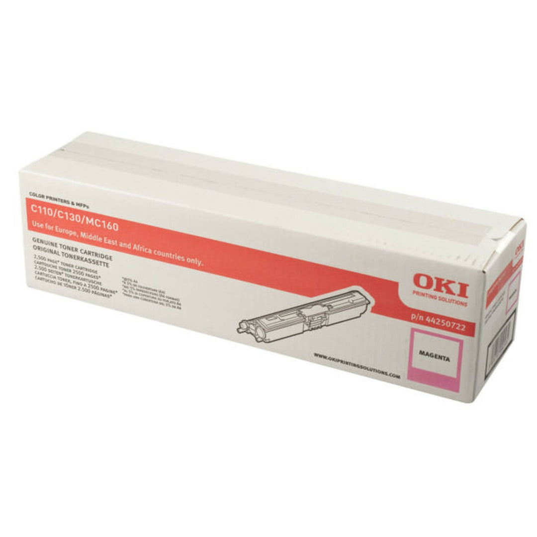 Toner OKI C110 130 MC160 - Originale - Magenta - 44250722 da 2.500 Pagine A4