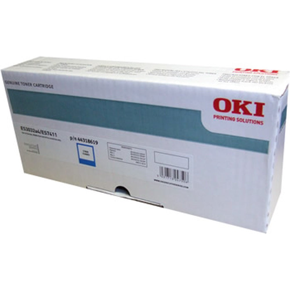 OKI ES7411 ES3032a4 ES7411WT Toner - Original - Cyan - 44318619 from 10,000 A4 Pages