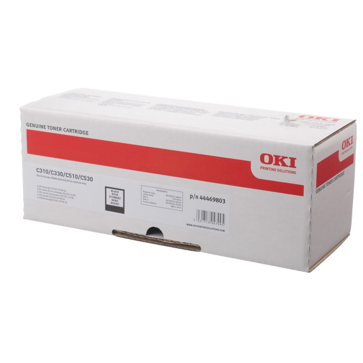 OKI Toner C310 C330 C331 C510 C511 C530 C531 MC351 MC352 MC361 MC362 MC561 MC562 - Original - Black - 44469803 from 5,000 A4 pages