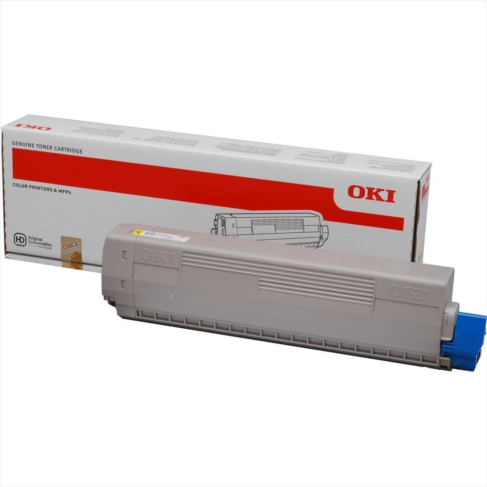 Toner OKI C822 - Originale - Giallo - 44844613 da 3.000 Pagine A4