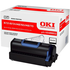 Toner OKI B721 B731 MB760 MB770 - Originale - Nero - 45488802 da 18.000 Pagine A4