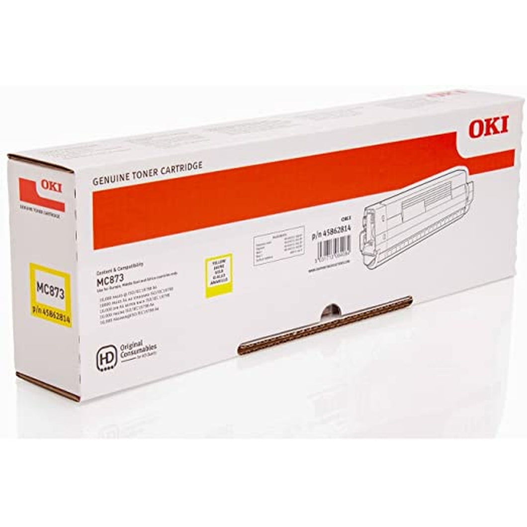 Toner OKI MC873 MC883 - Originale - Giallo - 45862814 da 10.000 Pagine A4