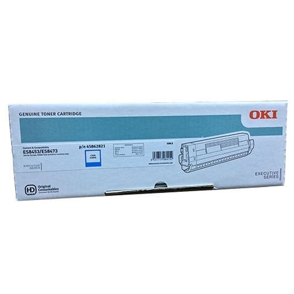 Toner OKI ES8473 ES8453 - Originale - Ciano - 45862821 da 10.000 Pagine A4