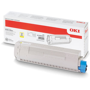 Toner OKI 45862837 Giallo per MC853, MC873, MC863, MC883 - Originale da 7.300 Pagine A4