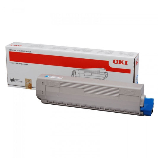 Toner OKI C833 C843 - Originale - Ciano - 46443103 da 10.000 Pagine A4
