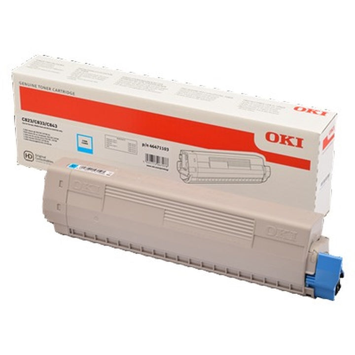 Toner OKI C823 C833 C843 - Originale - Ciano - 46471103 da 7.000 Pagine A4