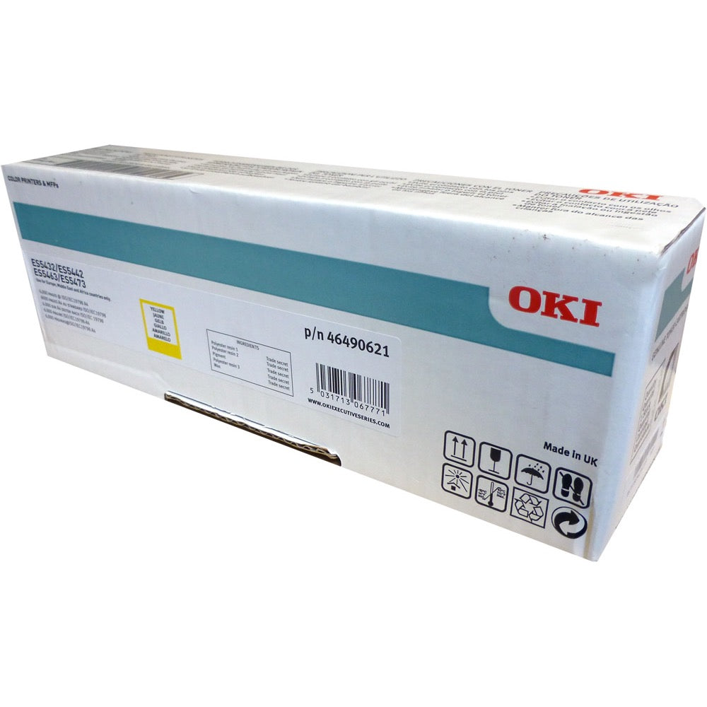 Toner OKI ES5442 ES5463 ES5473 dn MFP - Originale - Giallo - 46490621 da 6.000 Pagine A4