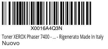 XEROX 106R01079 - Remanufactured Toner for Phaser 7400 - Yellow - 18,000 A4 pages